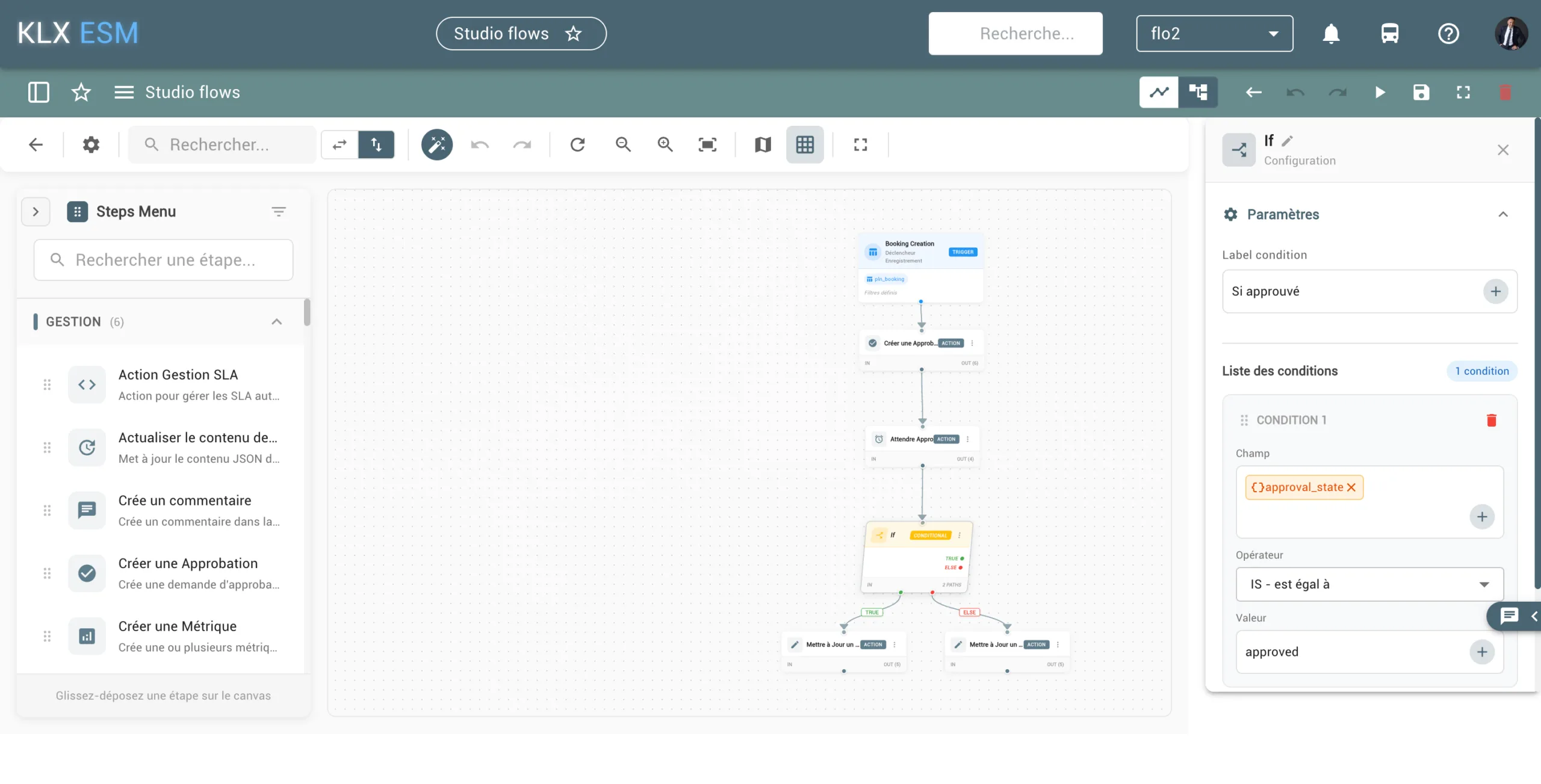 KLX ESM — Studio Flows automatisation